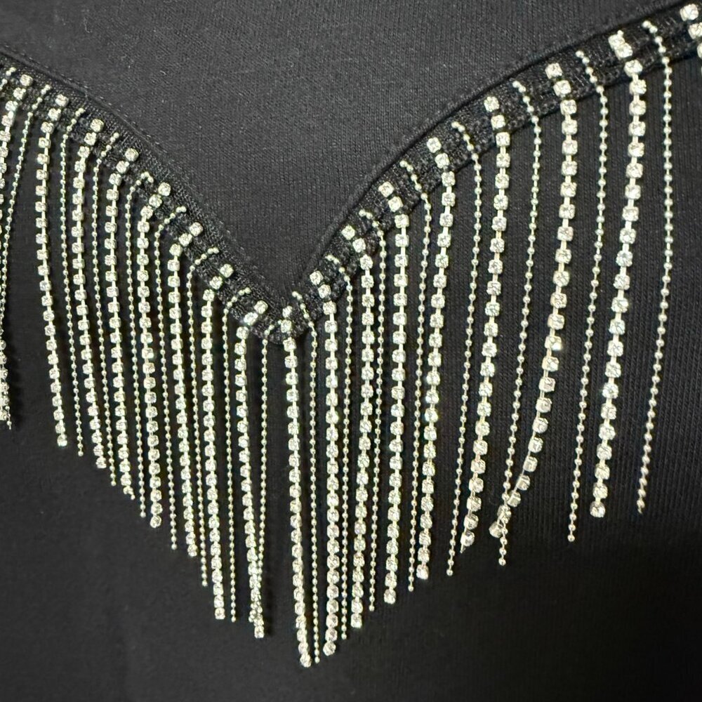 Gilli Rhinestone Tassel Sweatshirt - Picture 6 of 10